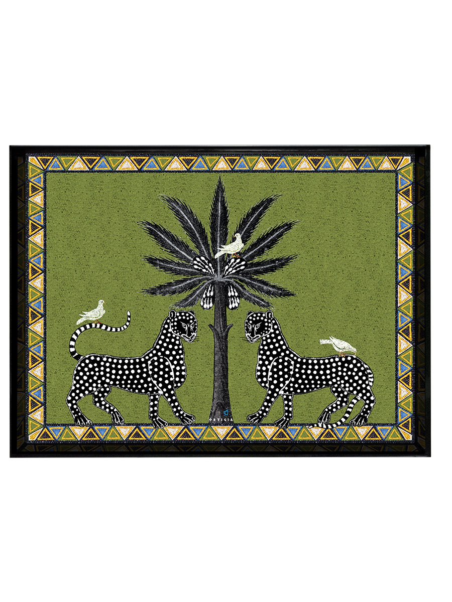 Mosaico Green Tray