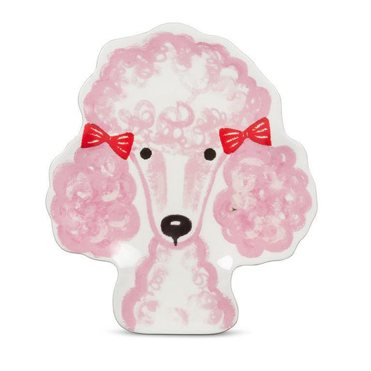 Fancy Dog Head Plate 5" - Poodle
