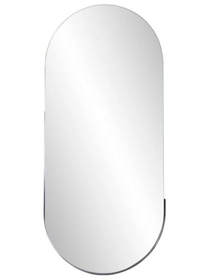 Dante Stainless Steel Gray Capsule Mirror