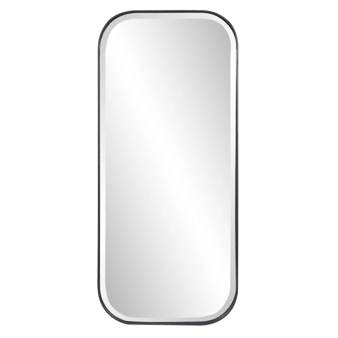 Matte Black Metal Dressing Mirror