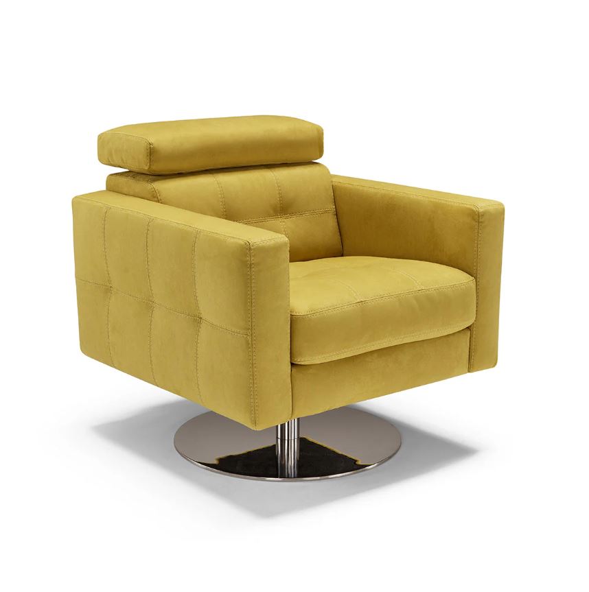 Milo Swivel Chair – Yellow