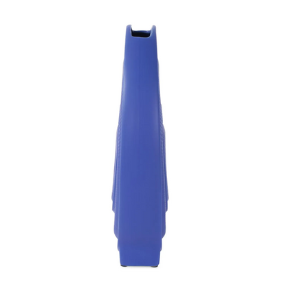 Radiant Blue Short Ceramic Vase