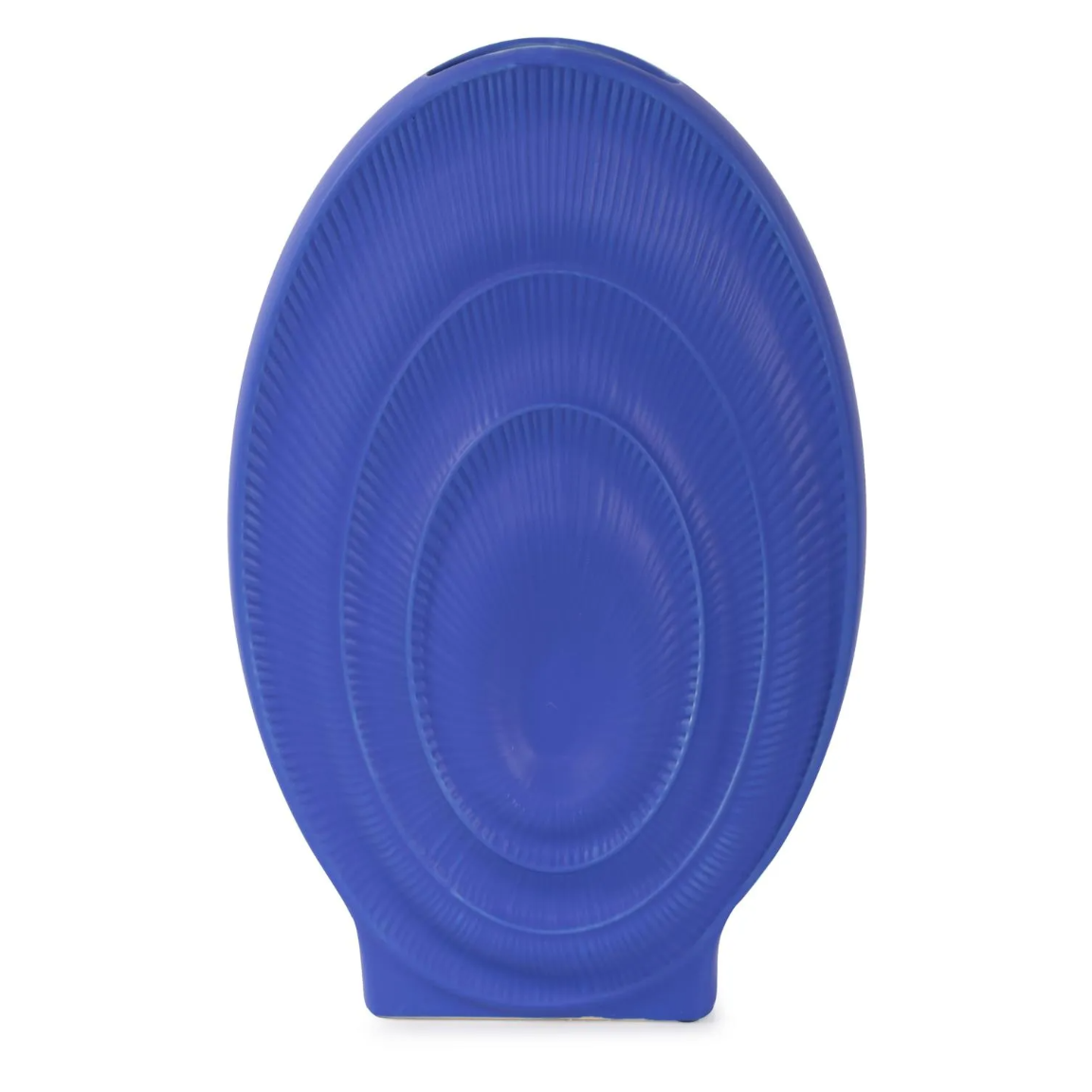 Radiant Blue Tall Ceramic Vase