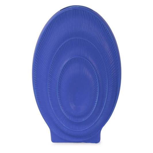 Radiant Blue Tall Ceramic Vase