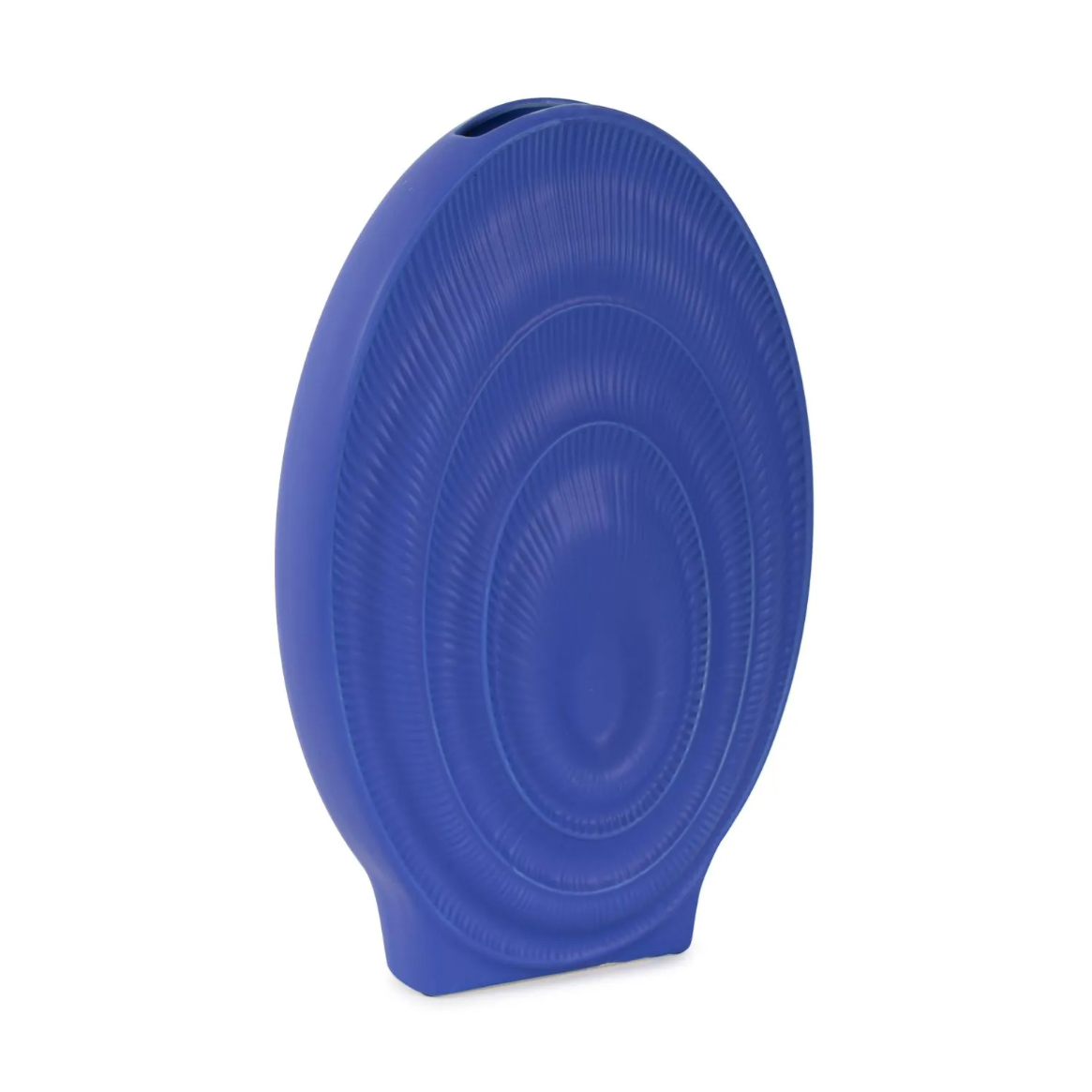 Radiant Blue Tall Ceramic Vase