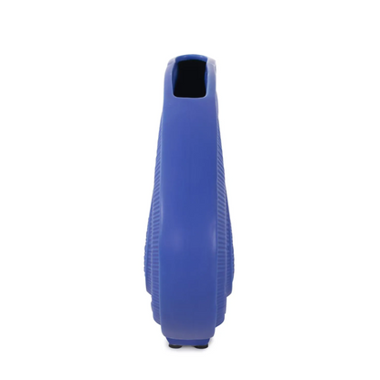 Radiant Blue Wide Ceramic Vase